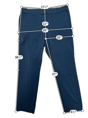 J. Crew Black Straight-Leg Trousers